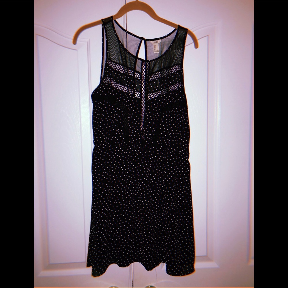 Black and white casual dress